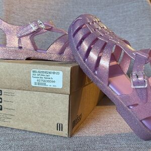 Melissa Glitter Lilac Jelly Fisherman Sandals